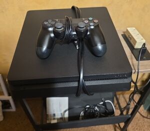 Black Gaming Console with Controller Looks Brand Used About 1 Dozen Times
